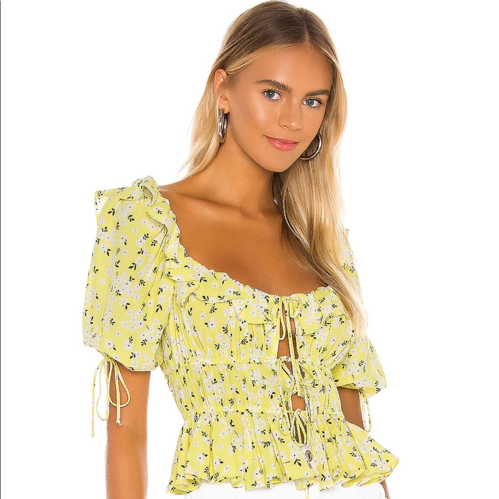 For Love & Lemons Chrysanthemum Blouse
